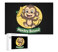 Monkey Banana Jigsaw Puzzle per adulti Famiglia Attività Giochi Home Decor Puzzle 1000 PCS