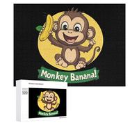 Monkey Banana Jigsaw Puzzle per adulti Famiglia Attività Giochi Home Decor Puzzle 500 PCS