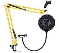 Monkey Banana Monkey Pop - Supporto per microfono con braccio snodato, colore: Giallo