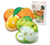 Monkey Business Icepadz: Set di 2 Sacche Ghiaccio Gel Riutilizzabile, Morbide per Biberon e Latte Materno, Sottile per Borsa Frigo e Portapranzo (Icepadz - Frutta)