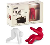 Monkey Business Lid Sid: Porta Coperchi Pentole in Silicone Antiebollizione, Riduci Gli Sfogamenti di Zuppe e Stufati, Gadgets da Cucina Fantastici