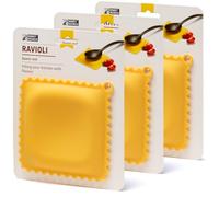 Monkey Business Poggiamestolo a forma di ravioli, confezione da 3, poggia cucchiaio per bancone della cucina, gadget da cucina, graziosi accessori da cucina, da una collezione di diversi gadget da