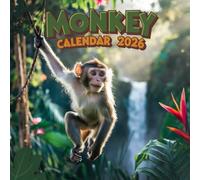Monkey Calendar 2026: 12 Months of Monkey from Jan 2026 to Dec 2026 | Great Gift For Organizing & Planning
