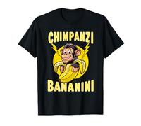 Monkey Chimpanzini Bananini Funny Italian Brainrot Meme Maglietta