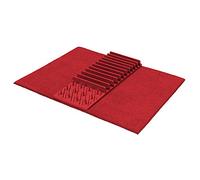 MONKEY CLEAN® Scolapiatti Pieghevole in Poliester, Rosso, 45 x 60 cm, per Stoviglie, Sul Lavello