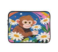 Monkey Colorful imbottito Laptop Sleeve Case 13 Pollice Morbido Trapuntato Laptop Bag Impermeabile Manicotti del Computer