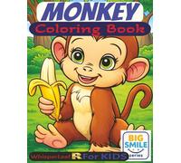 Monkey Coloring Book: Cute & Cozy Monkey Coloring Book for Kids (Ages 4-8) | Relaxing, Easy Illustrations for Stress Relief | Over 30 Fun Monkey Designs | Perfect Gift & Screen-Free Activity