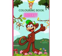 Monkey colouring book