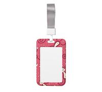 Monkey Entertainment - Porta badge con chiusura a clip, con cordino, per impiegati in ufficio