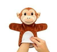 Monkey Hand Puppet - Soft Interactive Toy - Peluche animale per | Lunghezza 25 cm / 9.84in | Peluche a mano Puppet Storytelling Cartoon Animale | Movable Mouth, Soft PP Cotton for Kids