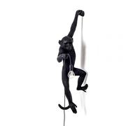 Monkey Hanging Left Applique Da Esterno Nera