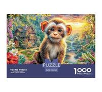 Monkey in GardenTitanic Jigsaw Puzzles for Adults Tackle The 1000-Piece (Advanced) Gauntlet of Impossible, Hard, And Difficult Challenging Puzzle Games - The Defining Gift Jigsaw Puzzles for Serious