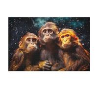 Monkey Jigsaw Puzzle 1000 Pezzi Per Adulti Gioco Jigsaw Toys Adolescenti Puzzles Gifts Decorazione Murale (75×50cm)