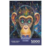 Monkey Jigsaw Puzzle Impossibili 1000Pcs Decorazione Per La Casa. Rilassamento E Intelligence Per Adulti E Ragazzi Da 14 Anni 38x26cm/1000pcs