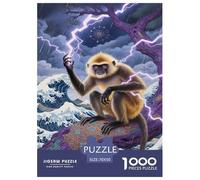 Monkey Jigsaw Puzzle Impossible 1000 Pezzi Decorazione Per La Casa. Rilassamento E Intelligence Per Adulti E Bambini Da 12 Anni 70x50cm/1000pcs