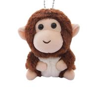Monkey Keychain - Monkey Punch Stuffed Animal, Collectible Plush, Cartoon Portable Keyring Collectible - Kids Soft Mªonkey Plush Character, For Handbags Backpacks Purses Family Friends, Marrone