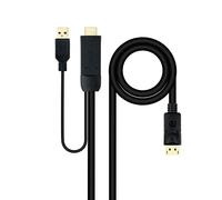 Monkey Ladder Cavo convertitore HDMI 2.0 a DisplayPort V1.2, colore: nero, 1,8 m