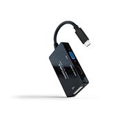 Monkey Ladder Convertitore da USB-C a HDMI/DVI/VGA, 20 cm, colore: Nero