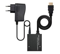 Monkey Ladder Duplicatore Splitter HDMI V1.3 ad alta velocità 1x2 con Pigtail, nero, con alimentazione e cavo da 50 cm