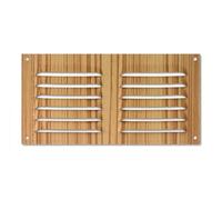 monkey ladder Griglia in Alluminio 100 x 200 mm, Design Elegante in Legno Chiaro, Ideale per la Ventilazione e la Decorazione di Interni