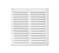 monkey ladder Griglia in Alluminio 200 x 200 mm, Colore Bianco, Ideale per Ventilazione, Resistente e Leggera