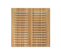 monkey ladder Griglia in Alluminio 200 x 200 mm, Design Elegante in Legno Chiaro, Ideale per la Ventilazione Interna