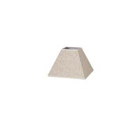 monkey ladder Paralume - Paralume decorativo a piramide, compatibile con portalampada E27, in lino beige, dimensioni 20x10x15 cm