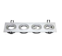 Monkey Ladder Staffa oscillante rettangolare B+M con 2 anelli in nichel, ideale per garantire stabilità in varie configurazioni e applicazioni che richiedono un supporto stabile e adattabile.