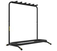 MONKEY LOOP Floor Prime Plus 5 - Piano Stand per 5 Chitarre o Bassi - Compatibile con Chitarre Elettriche e Bassi Elettrici - Supporto Riempita di Schiuma - Resistente ai Graffi