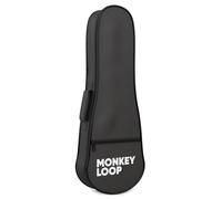 MONKEY LOOP Jungle UKB-21 - Custodia per Ukulele Soprano con Imbottitura da 5 mm - Borsa per Ukulele per Impieghi Gravosi - Tasca Esterna per Accessori - Impugnatura e Cinghia Posteriore