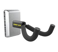 MONKEY LOOP Prime Chrome - Supporto per Chitarra Parete - Gancio di Chitarra Elettrica o Acustica -Wall Coat Rack per Chitarra con Protezione in Gomma - Apertura di 55 mm - Colore Argento