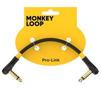 MONKEY LOOP Pro Link Pedal Guitar Patch Cable 10 cm Jack Acodado a Jack Acodado