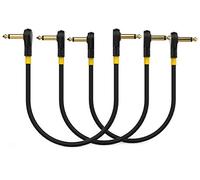 Monkey Loop Pro Link Pedal Guitar patch cable 10 cm Jack acodado a Jack acodado Pack 3
