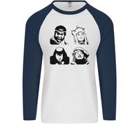 Monkey Magic Giapponese Fantasy MMA Uomo L/S Maglietta Da Baseball