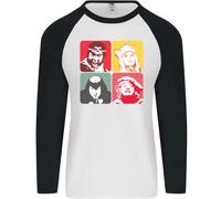 Monkey Magic Giapponese Fantasy MMA Uomo L/S Maglietta Da Baseball