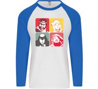 Monkey Magic Giapponese Fantasy MMA Uomo L/S Maglietta Da Baseball