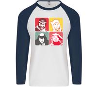 Monkey Magic Giapponese Fantasy MMA Uomo L/S Maglietta Da Baseball