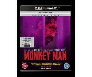 Monkey Man (4K UHD Blu-ray) Zakir Hussain Dev Patel Vipin Sharma Sikander Kher