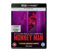 Monkey Man (4K UHD Blu-ray) Zakir Hussain Dev Patel Vipin Sharma Sikander Kher