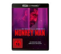 Monkey Man (4K Ultra HD) (4K UHD Blu-ray) Patel Dev Copley Sharlto Sharma Vipin