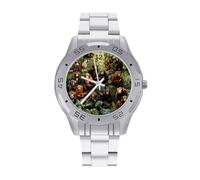 Monkey On The Tree - Orologio da polso da uomo, in acciaio inox, alla moda, facile da leggere