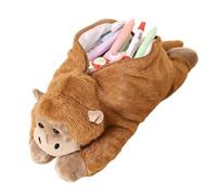 Monkey pencil-Case, Animal pencil-Pouch, Large Plush Stationery Bag