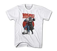 Monkey Print T-Shirt Uomo Back To The Darkside Future Wars Star Cinema - Bianco, S