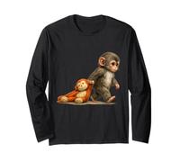 Monkey Punch Baby Macaque Little Punch Big Cute Love Peluche Maglia a Manica