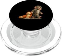 Monkey Punch Baby Macaque Little Punch Big Cute Love peluche PopSockets PopGrip per MagSafe