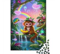 Monkey Puzzle 1000 Pezzi Premium, Mappa Concettuale Tattile, Esperienza Unificante, Regalo Iconico 1000pcs (75x50cm)
