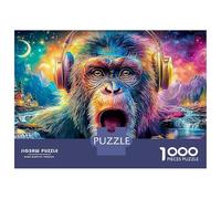 Monkey Puzzle Da 1000 Pezzi Perfetto Per Appassionati Di Esperti Sfida Impossibile Intrattenimento Creativo Regalo Per La Famiglia Regalo Per Adulti E Bambini Da 14 Anni E Più 52x38cm/1000pcs