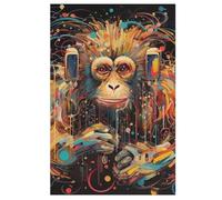 Monkey Puzzle Per Adulti 1000 Pezzi Difficile Puzzles in Legno Impegnativo Gioco Preciso A Incastro Gioco Educativo Sfida Giocattolo 78×53cm
