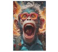 Monkey Puzzle Per Adulti 1000 Pezzi Difficile Puzzles in Legno Impegnativo Gioco Preciso A Incastro Gioco Educativo Sfida Giocattolo 78×53cm