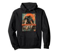 Monkey See Monkey Do (Dichiarazione Divertente e Grafica Gorilla Ape) Felpa con Cappuccio